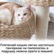 Плетена лежанка для маленьких домашніх тварин EcoNest. Ліжко для кота з натуральної лози зі знімною подушкою P021 фото 5