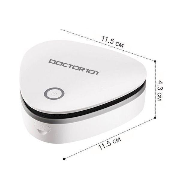 Переносной озонатор Doctor-101 TRITON-10 2-в-1, очиститель воздуха для холодильника и автомобиля с аккумулятором и зарядкой от USB XD001 фото