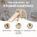 Ігровий спортивний комплекс-трансформер Lumpurini Spalliera Svedese Spartaco Maxi. Шведська стінка з гіркою, поверхнею для скелелазання, мольбертом, дошкою для конструктора, трикутником Піклера YYCL2381-9 фото 17
