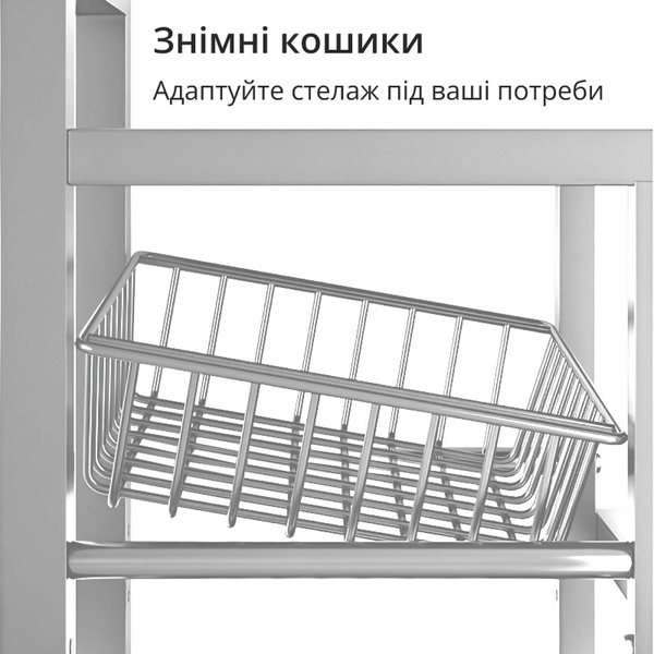 Стелаж металевий з ящиками, стелаж для гаража, 4 яруси BIGZD4 фото