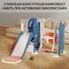 Дитячий ігровий комплекс Lumpurini Gabriele 5-в-1 гірка дитяча пластикова для вулиці та дому з гойдалкою, баскетбольним кошиком та кабіною водія C-HT003-10b фото 6